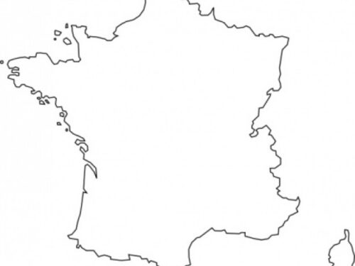 Cartina muta della Francia da stampare gratuitamente