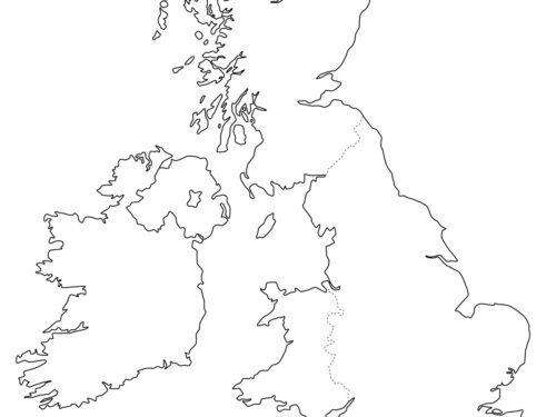 Cartina muta della Gran Bretagna da stampare gratuitamente