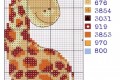 Schemi punto croce: la giraffa