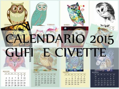Gufi e Civette: calendario 2015 da stampare