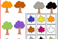 Attività didattica: abbina le foglie agli alberi seguendo i colori