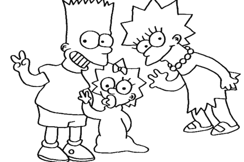 10 Disegni da colorare dei Simpson