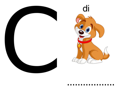 Giochiamo con le lettere la C di cane