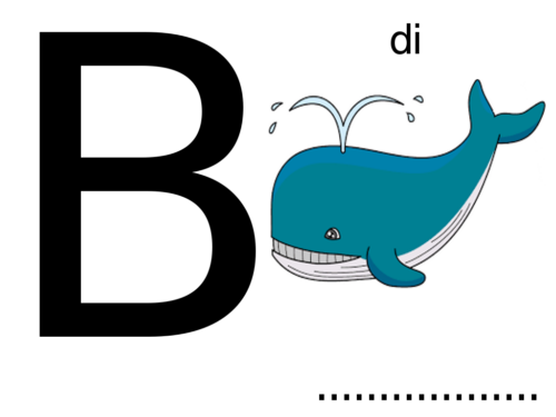 Giochiamo con le lettere : B di balena