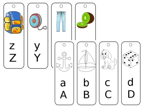 I segnalibri dell’alfabeto