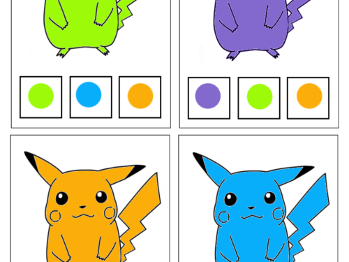 Giochiamo con Pikachu e i colori