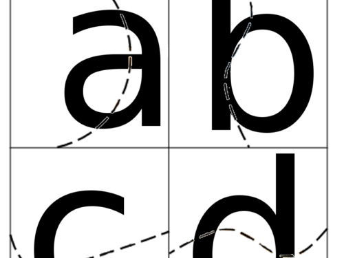 L’alfabeto da ritagliare
