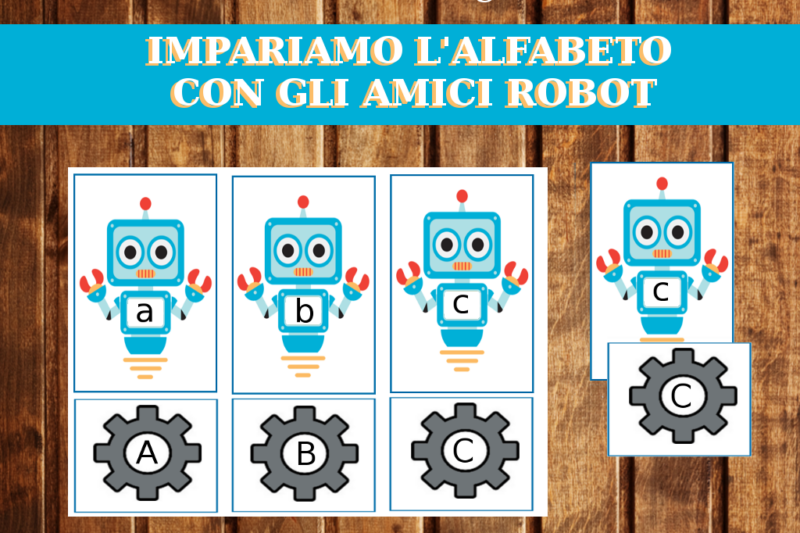 Didattica: Impariamo l’alfabeto con gli amici robot