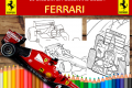 10 Disegni della Ferrari da colorare