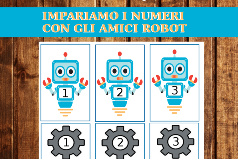 Didattica: Impariamo i numeri con gli amici Robot