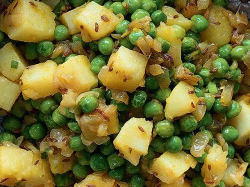 Ricetta con verdure: Piselli e patate