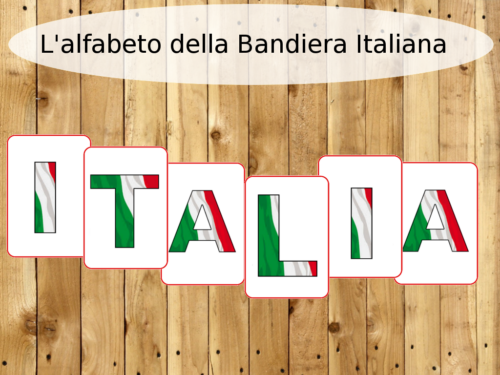 Didattica: L’alfabeto della Bandiera Italiana