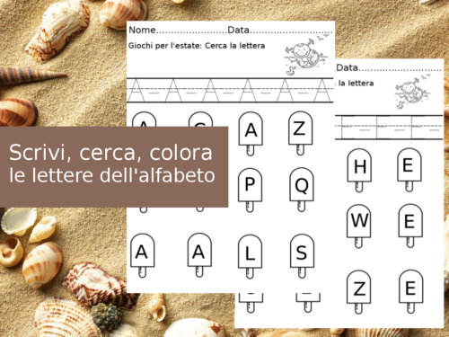 Didattica: Cerca e colora le lettere dell’alfabeto
