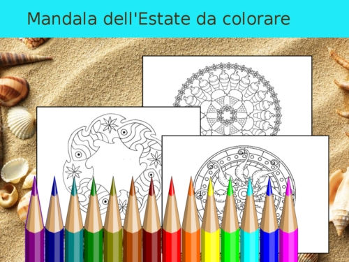 Mandala dell’Estate da colorare
