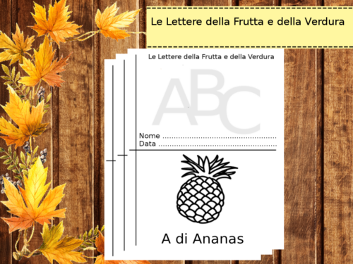 Italiano: Le lettere della Frutta e della Verdura