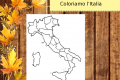 Geografia: Cartina dell'Italia da colorare