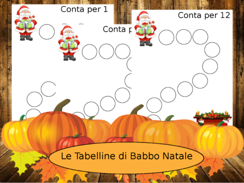 Matematica: Impariamo le tabelline con Babbo Natale