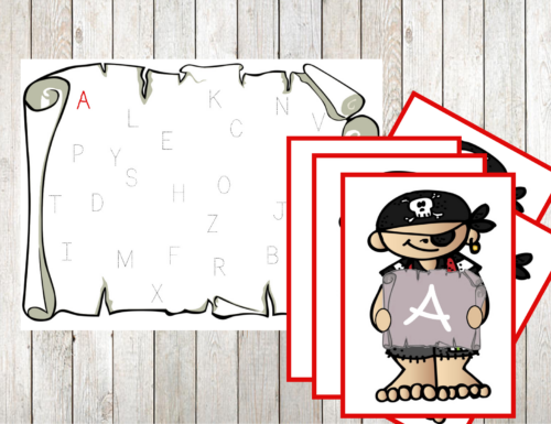 I pirati, una mappa e le lettere dell’alfabeto