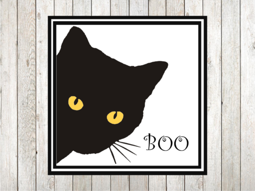 Halloween: decorazioni con gatto nero