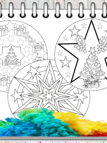 5 mandala di Natale da colorare