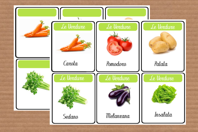 Carte tematiche: la verdura