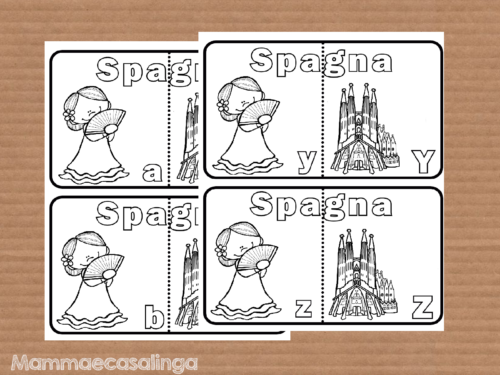 Coloriamo e impariamo con l’alfabeto della Spagna