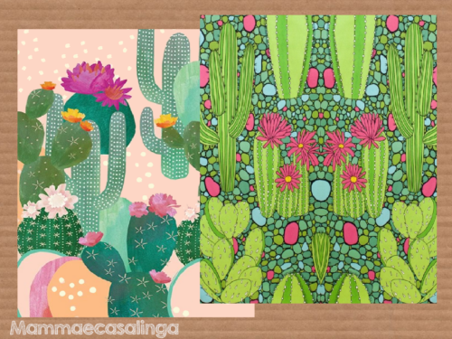 Tre copertine per quaderni “I cactus”