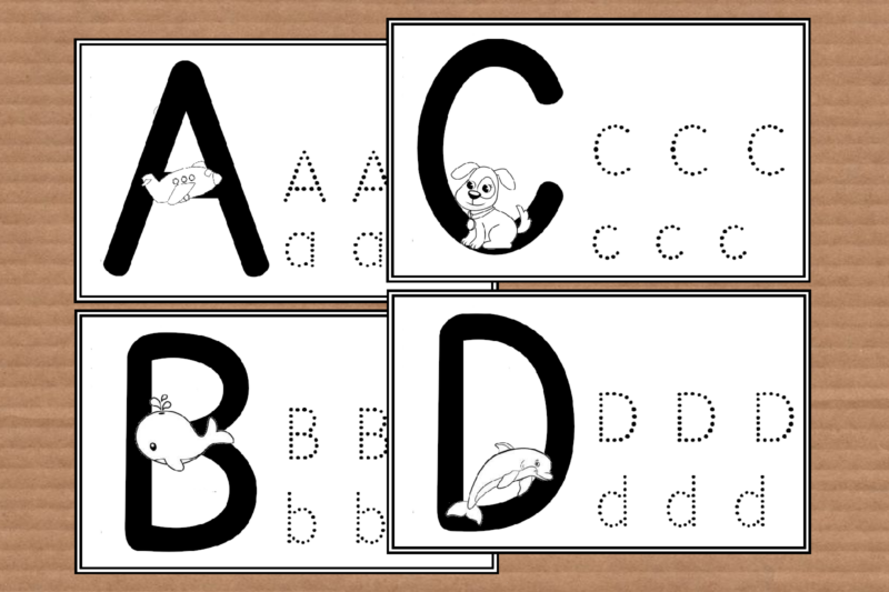 L’alfabeto da completare e colorare