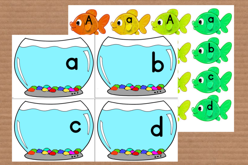 L’acquario, i pesci e le lettere dell’alfabeto