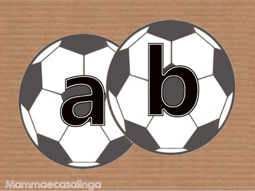 L’Alfabeto dei palloni da calcio