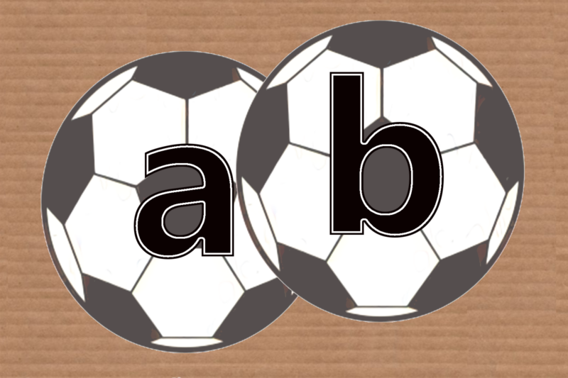 L’Alfabeto dei palloni da calcio