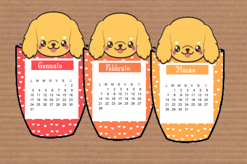 2022 Calendario dei cagnolini in tazza