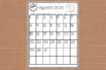 Calendario mese di Agosto 2022 da colorare