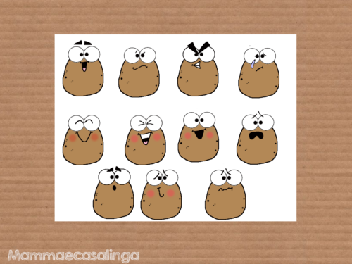 Stickers: le patate delle emozioni