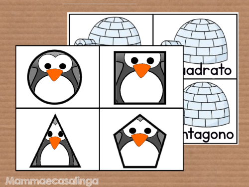 Gli igloo i pinguini e le forme geometriche