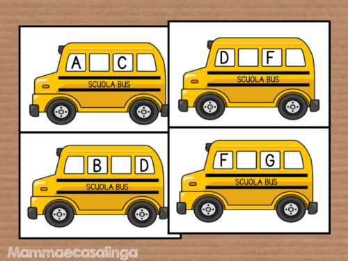 L’Alfabeto dello scuola-bus