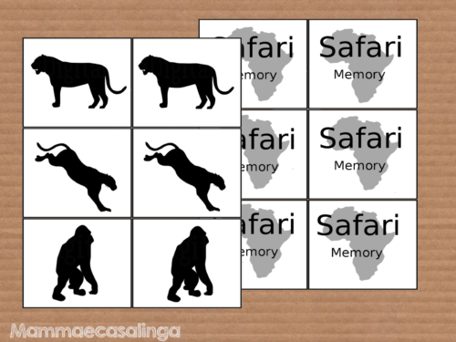 Buon divertimento con il memory del Safari