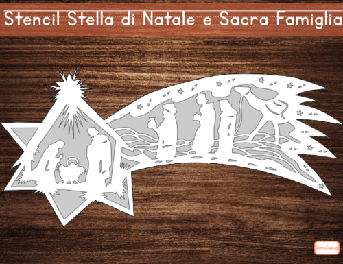 Stencil Stella di Natale e Sacra Famiglia