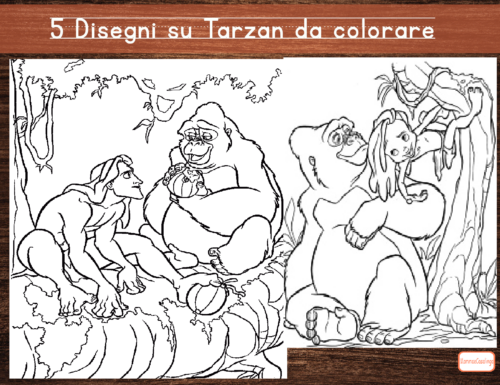 5 Disegni da colorare su Tarzan