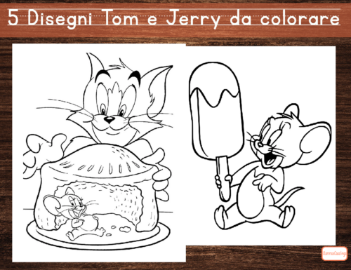 5 Disegni da colorare dedicati a Tom e Jerry