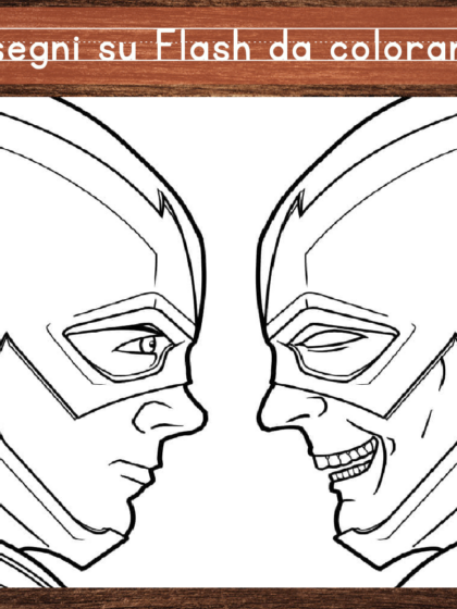 5 Disegni da colorare dedicati a Flash